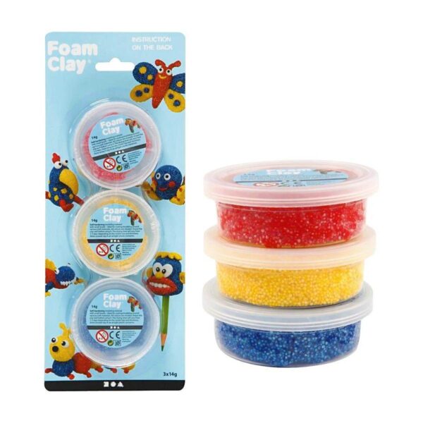Foam Clay Triple Pack (Red Blue Yellow 3 x 14g)